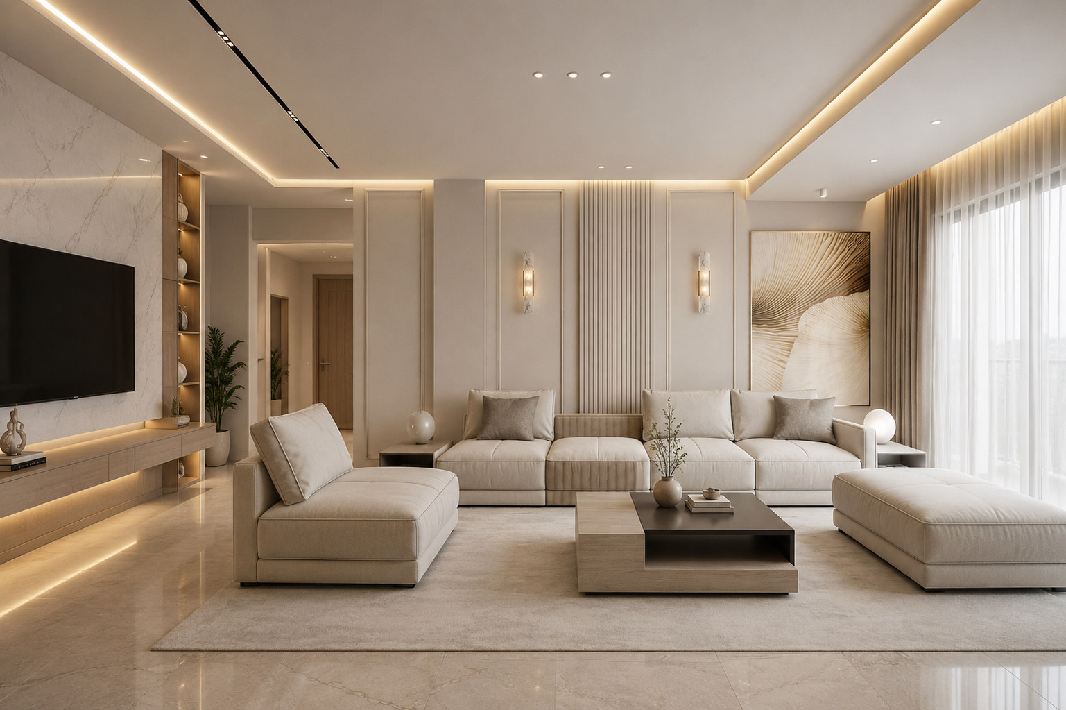 Modern living room interiors by Cuore