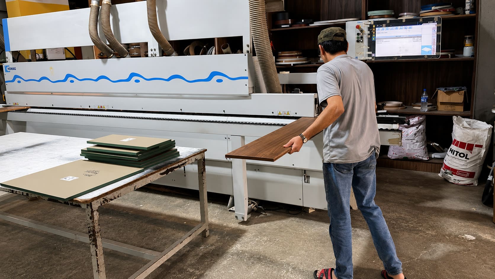 HOMAG edge banding, precision finishing
