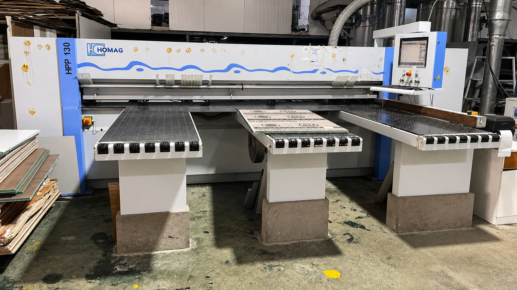 HOMAG HPP 130 beam saw, state-of-the-art facility