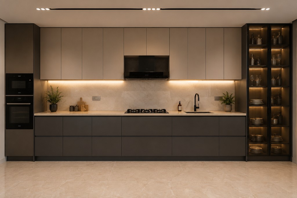 Charcoal Cream Linear