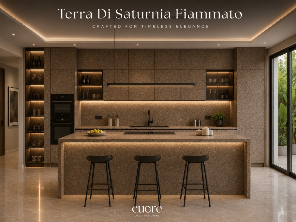 Terra Di Saturnia Fiammato ceramic kitchen