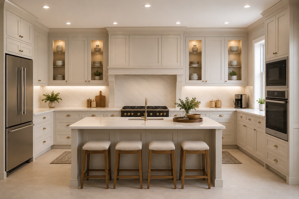 Ivory Gold PU kitchen