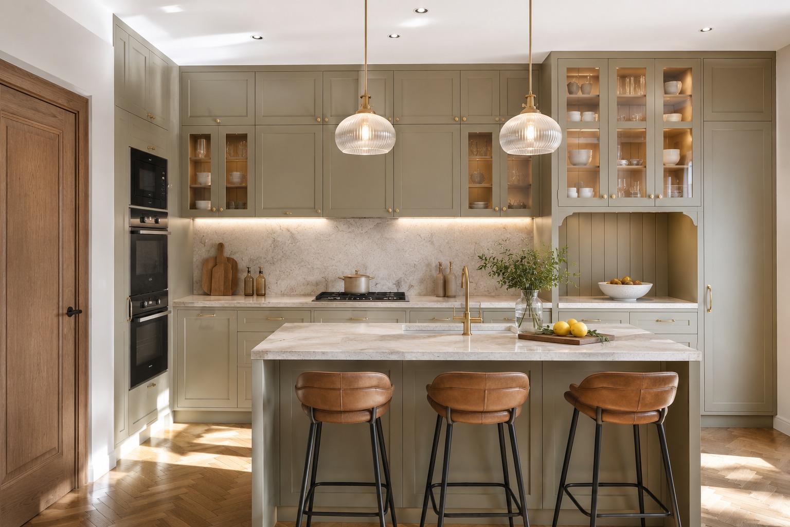 Sage Heritage Shaker kitchen
