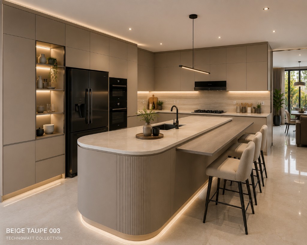 Beige Taupe 003 Technomatt kitchen
